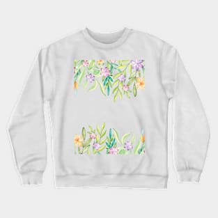 Watercolor Spring Flowers Crewneck Sweatshirt